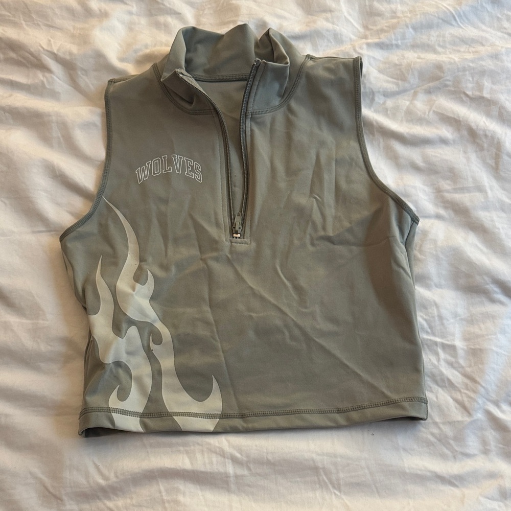 Darc Sport Gray Tank Top with White Accents